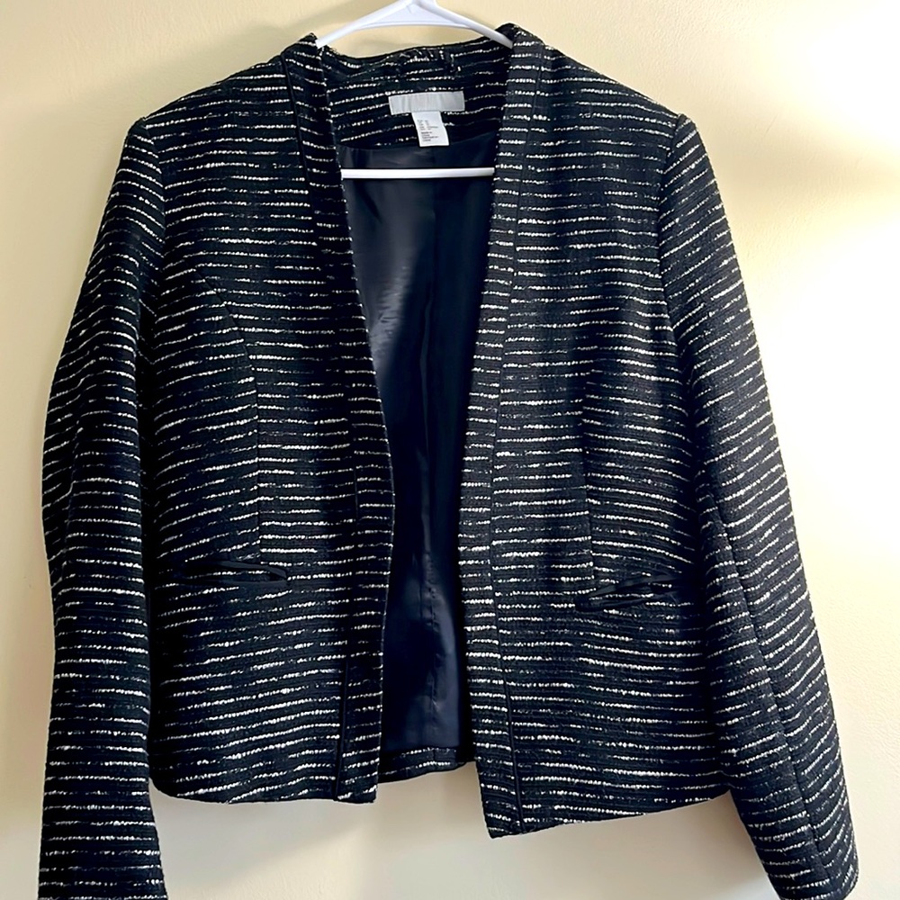H&M Classic Black & White Blazer